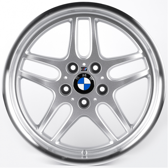 Литые диски 82070 BMW iV-141Q-FG582 18 J9.5 ET22 5x120 74.1 серебро + полированный обод: Фото 1