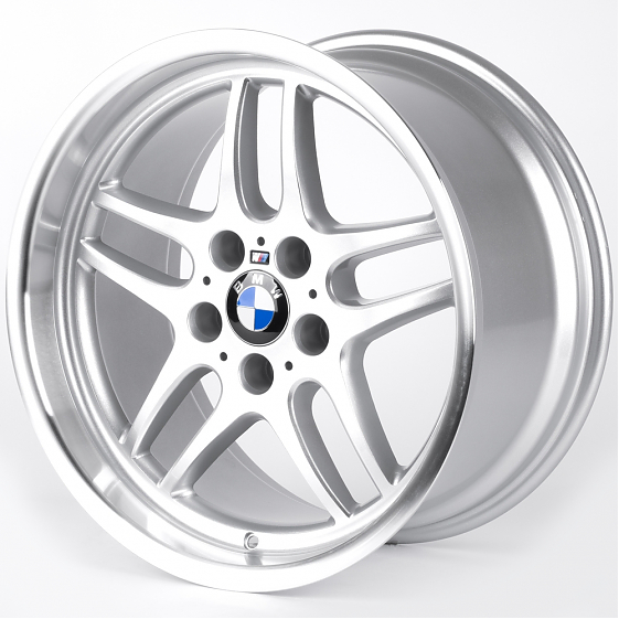 Литые диски 82070 BMW iV-141Q-FG582 18 J9.5 ET22 5x120 74.1 серебро + полированный обод: Фото 5