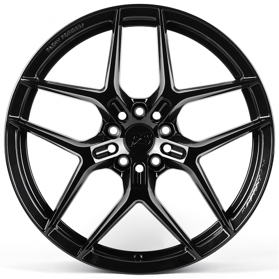 Литые диски 82197 RS FA833-SF100 20 J8.5 ET35 5x114.3 67.1 чёрный глянцевый: Фото 1
