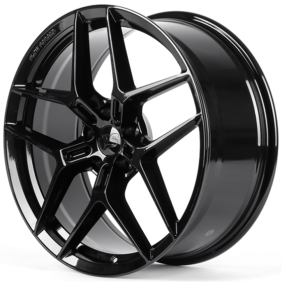 Литые диски 82197 RS FA833-SF100 20 J8.5 ET35 5x114.3 67.1 чёрный глянцевый: Фото 5