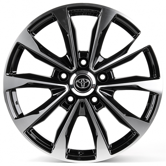 Литые диски 81009 Toyota/Lexus DS225-23910-1 21 J8.5 ET50 5x150 110.1 чёрный глянцевый + полированны: Фото 1