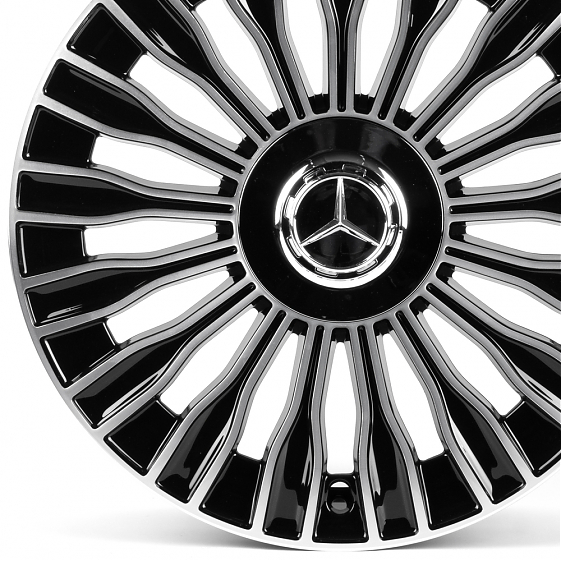 Литые диски 82591 Mercedes-Benz IVF-3152-H3152F 18 J8 ET36 5x112 66.5 чёрный глянцевый + полировка: Фото 2