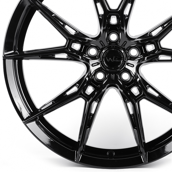 Литые диски 82293 WF XF050-SM169 18 J8 ET35 5x112 66.45 чёрный глянцевый: Фото 2