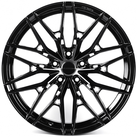 Литые диски 82244 Vossen FC003-SF085 19 J8.5 ET35 5x114.3 73.1 чёрный глянцевый: Фото 1