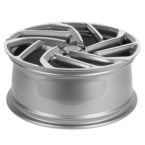 Кованые диски H231104A SKILL SL216-SL086 21 J9 ET45.5 5x120 62.5 графит глянцевый + полированные спи: Фото 7