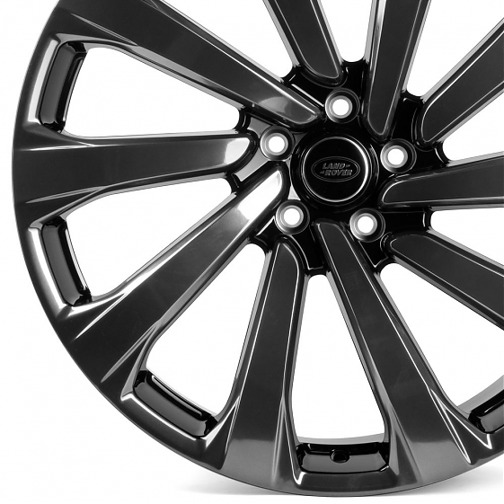 Кованые диски H230907E SKILL SL1003-SL085 21 J8.5 ET43.5 5x120 72.6 чёрный + полированные спицы под : Фото 3
