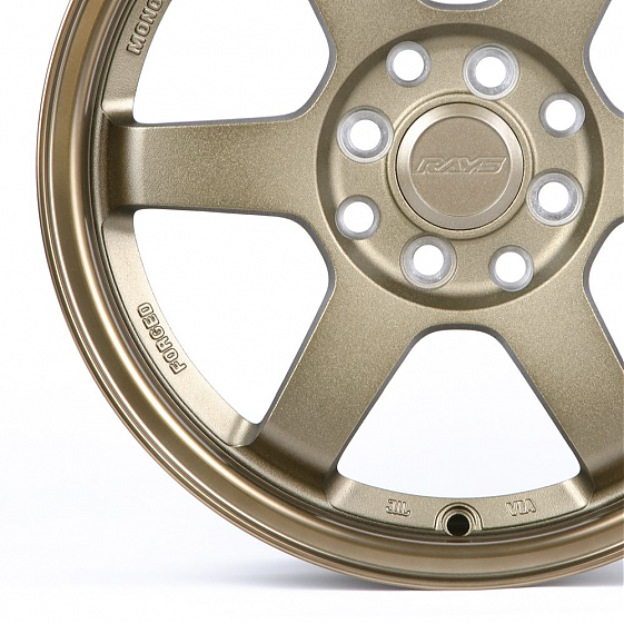 Литые диски 80540 Rays F002-DS163 15 J7 ET38 4x100/4x114.3 73.1 бронза + полированный обод: Фото 2