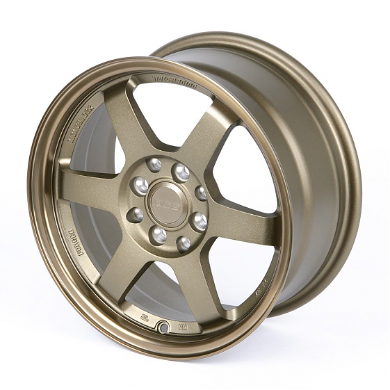 Литые диски 80540 Rays F002-DS163 15 J7 ET38 4x100/4x114.3 73.1 бронза + полированный обод: Фото 6