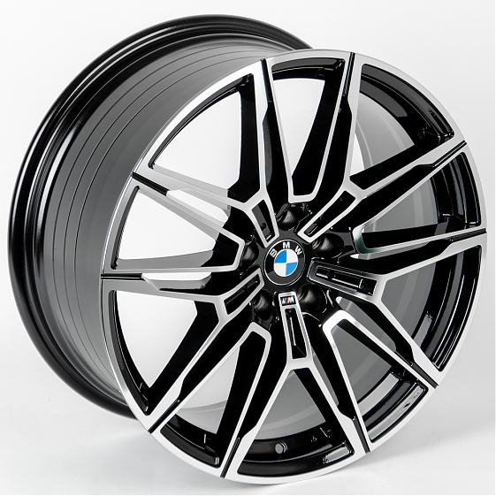 Литые диски 80335 BMW 1187X-SL065 19 J9 ET40 5x112 66.6 чёрный + полированные спицы: Фото 5