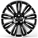 Литые диски 82371 Land Rover IVF716 20 J9 ET45 5x120 72.56 чёрный глянцевый + полированные спицы