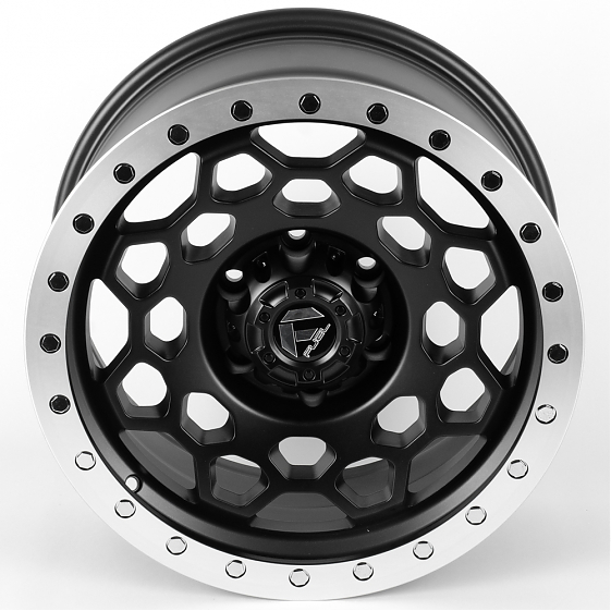 Литые диски 81624 FUEL FC240-7-CT480 17 J8.5 ET0 6x135 87.1 чёрный матовый + полированный обод + хро: Фото 3
