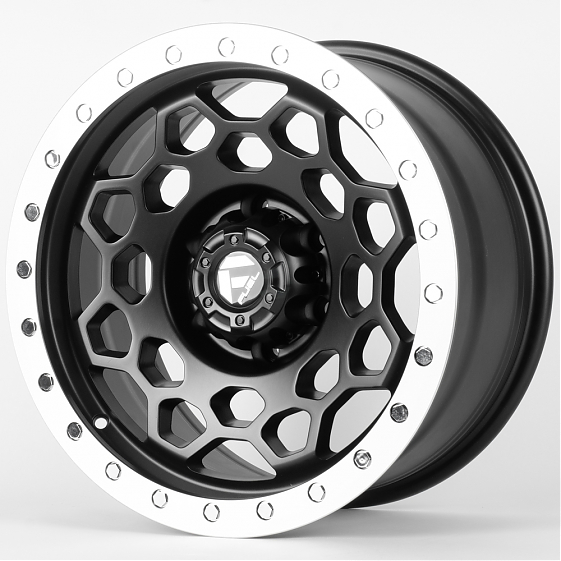 Литые диски 81624 FUEL FC240-7-CT480 17 J8.5 ET0 6x135 87.1 чёрный матовый + полированный обод + хро: Фото 5