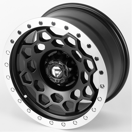 Литые диски 81624 FUEL FC240-7-CT480 17 J8.5 ET0 6x135 87.1 чёрный матовый + полированный обод + хро: Фото 6