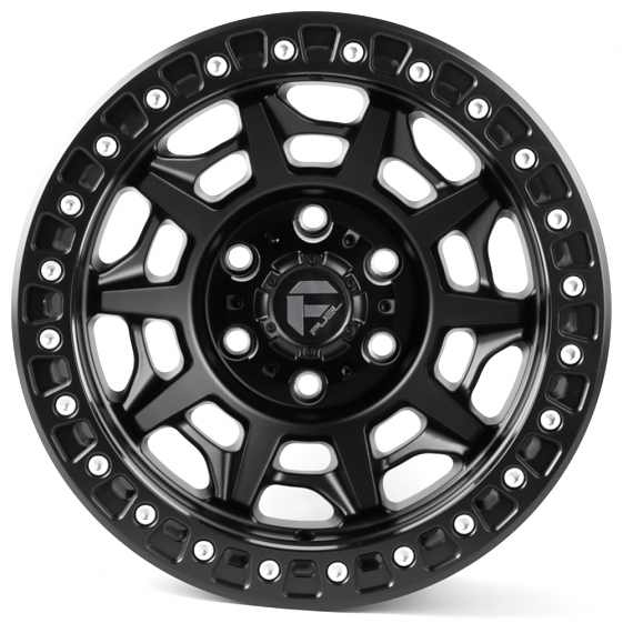 Литые диски 81480 FUEL 2628-FG568 17 J9 ET-15 6x139.7 110.1 чёрный матовый + чёрный бедлок: Фото 1