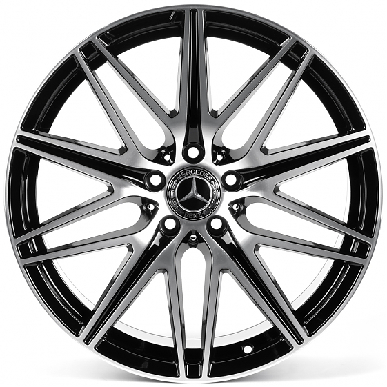 Литые диски 82598 Mercedes-Benz iVF-3583-H3583F 19 J9.5 ET43 5x112 66.5 чёрный глянцевый + полирован: Фото 1