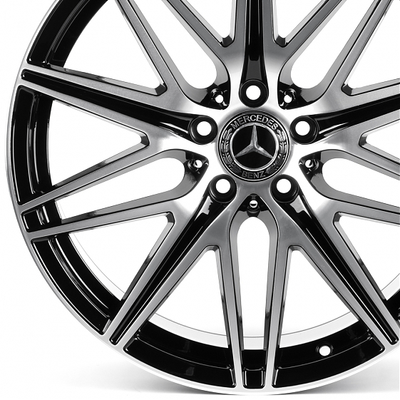 Литые диски 82598 Mercedes-Benz iVF-3583-H3583F 19 J9.5 ET43 5x112 66.5 чёрный глянцевый + полирован: Фото 2