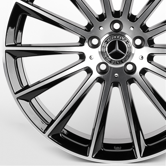 Литые диски 81848 Mercedes-Benz IVF-3061-CT523 20 J8.5 ET36 5x112 66.5 чёрный глянцевый + полированн: Фото 2