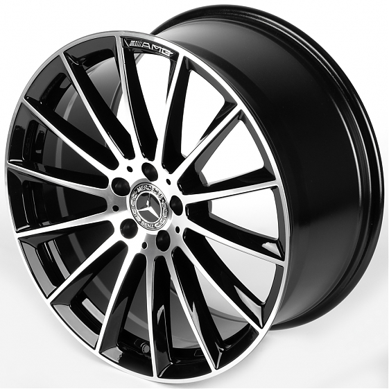 Литые диски 81848 Mercedes-Benz IVF-3061-CT523 20 J8.5 ET36 5x112 66.5 чёрный глянцевый + полированн: Фото 6