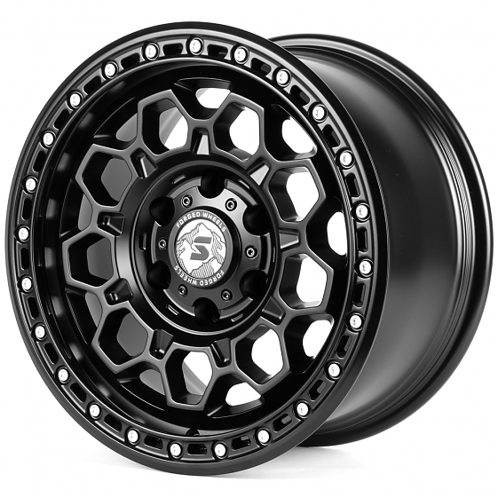 Кованые диски H250625E SKILL SB024-SL179 17 J9 ET32 6x135 87.1 чёрный матовый: Фото 5