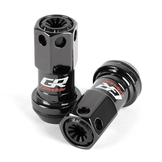 Комплект гаек 20182 Greddy M88 PRO конус 12x1,5 44.5mm чёрный глянцевый HEX 17: Фото 1