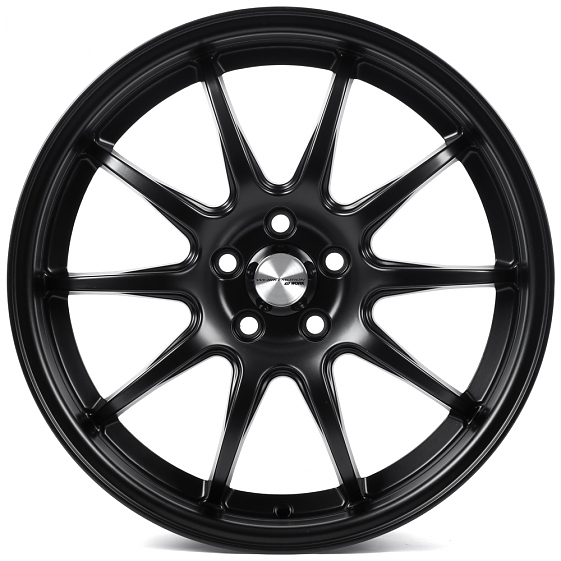 Литые диски 82163 Work 12243-CT345 17 J7.5 ET40 5x100 73.1 чёрный матовый: Фото 1
