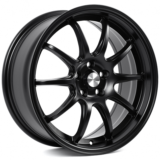 Литые диски 82163 Work 12243-CT345 17 J7.5 ET40 5x100 73.1 чёрный матовый: Фото 6