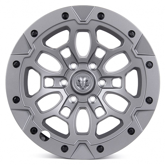 Кованые диски H251007B SKILL SV145-SV451 20 J9 ET19 6x139.7 77.8 графит матовый + чёрные декоративны: Фото 1