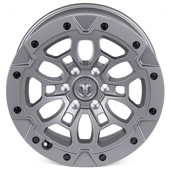 Кованые диски H251007B SKILL SV145-SV451 20 J9 ET19 6x139.7 77.8 графит матовый + чёрные декоративны: Фото 3