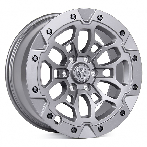Кованые диски H251007B SKILL SV145-SV451 20 J9 ET19 6x139.7 77.8 графит матовый + чёрные декоративны: Фото 4