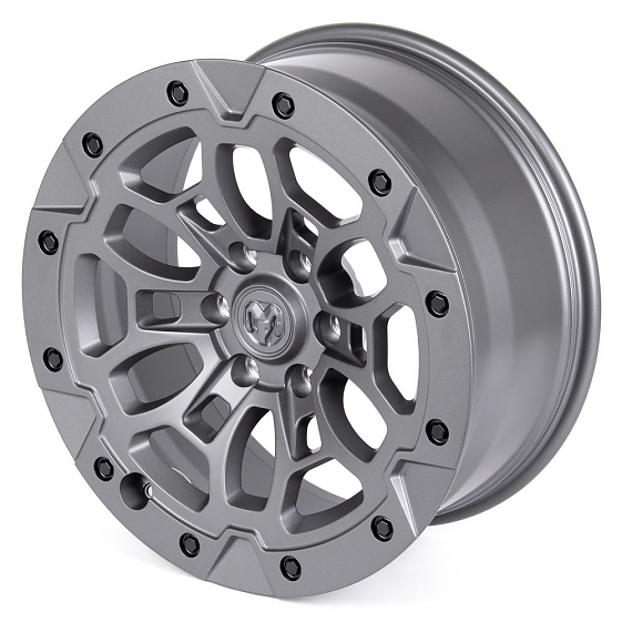 Кованые диски H251007B SKILL SV145-SV451 20 J9 ET19 6x139.7 77.8 графит матовый + чёрные декоративны: Фото 6