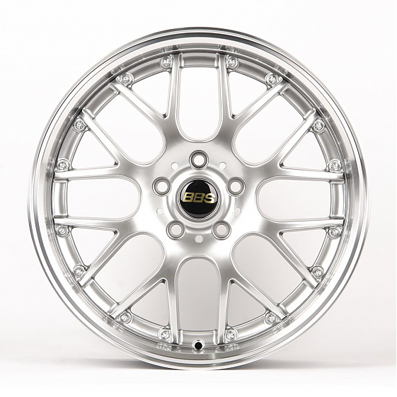 Литые диски 80691 BBS LK007-FG441 18 J8 ET38 5x114.3 73.1 серебро тёмное + полированный обод: Фото 1