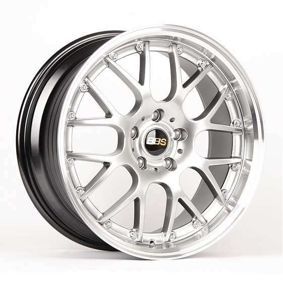 Литые диски 80691 BBS LK007-FG441 18 J8 ET38 5x114.3 73.1 серебро тёмное + полированный обод: Фото 4