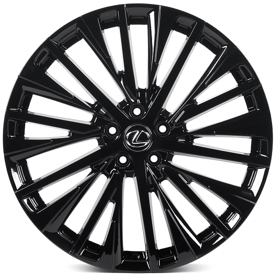 Кованые диски H240320i SKILL SL445-SL445 21 J8 ET40 5x114.3 60.1 чёрный глянцевый: Фото 1