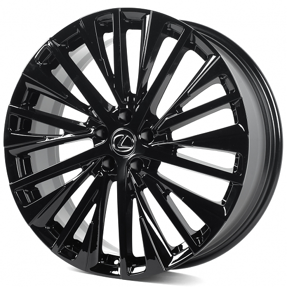 Кованые диски H240320i SKILL SL445-SL445 21 J8 ET40 5x114.3 60.1 чёрный глянцевый: Фото 4