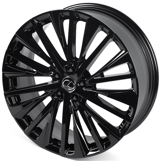 Кованые диски H240320i SKILL SL445-SL445 21 J8 ET40 5x114.3 60.1 чёрный глянцевый: Фото 5