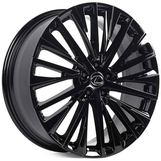 Кованые диски H240320i SKILL SL445-SL445 21 J8 ET40 5x114.3 60.1 чёрный глянцевый: Фото 6