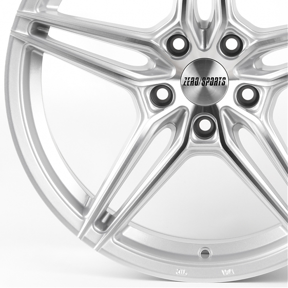 Литые диски 81479 ZERO 2240-SF069 18 J8 ET40 5x114.3 73.1 серебро + полированные спицы: Фото 2