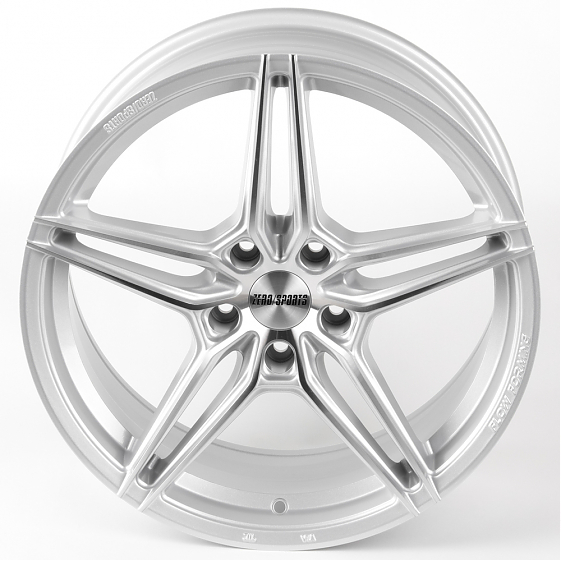 Литые диски 81479 ZERO 2240-SF069 18 J8 ET40 5x114.3 73.1 серебро + полированные спицы: Фото 3
