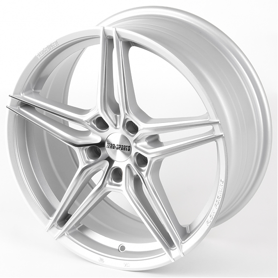 Литые диски 81479 ZERO 2240-SF069 18 J8 ET40 5x114.3 73.1 серебро + полированные спицы: Фото 5