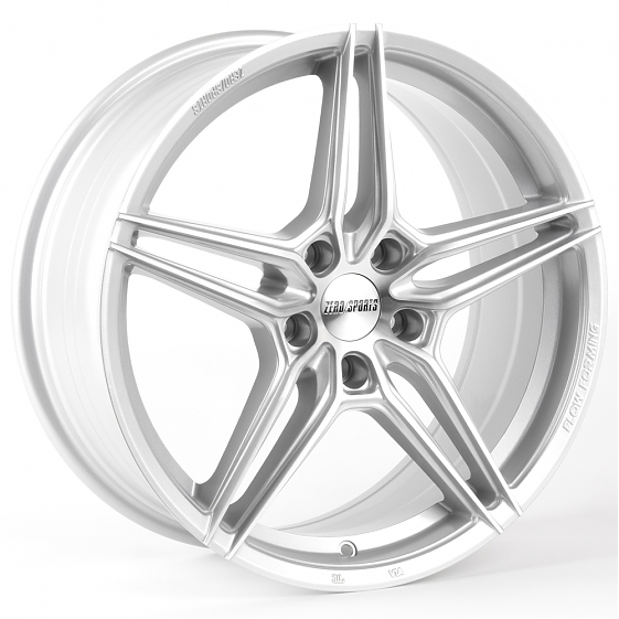 Литые диски 81479 ZERO 2240-SF069 18 J8 ET40 5x114.3 73.1 серебро + полированные спицы: Фото 6