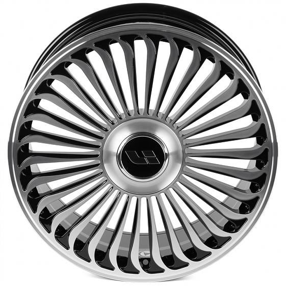 Кованые диски H250109H SKILL SL786-SK332 20 J8.5 ET45.5 5x120 62.5 чёрный глянцевый + полированные с: Фото 3
