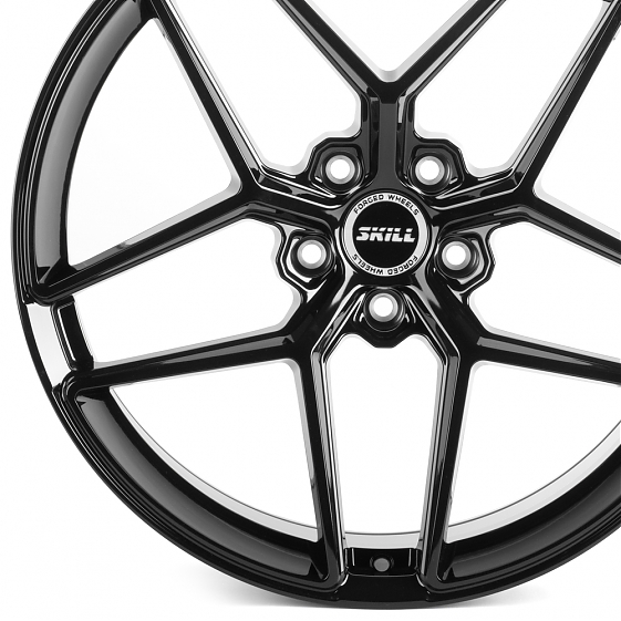 Кованые диски H111111A SKILL SK348 21 J9 ET32 5x120 62.5 черный глянец: Фото 2