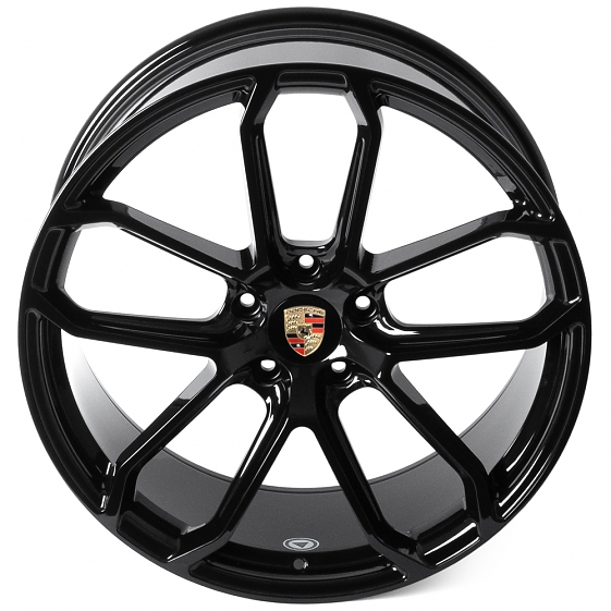 Кованые диски H250526GR SKILL SL592-CS447 22 J11.5 ET52 5x130 71.6 чёрный глянцевый: Фото 3