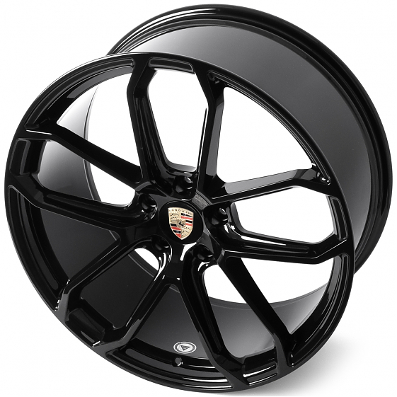 Кованые диски H250526GR SKILL SL592-CS447 22 J11.5 ET52 5x130 71.6 чёрный глянцевый: Фото 6