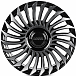 Кованые диски 0923-87 PTRACING DS233-SK333 20 J9 ET40 5x120 72.56 чёрный + полированные спицы