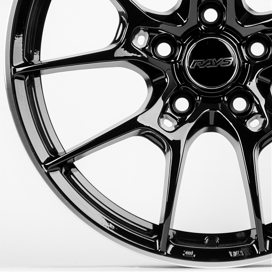 Литые диски 80376 Rays WC001-SK154 17 J7.5 ET35 5x114.3 73.1 чёрный: Фото 2