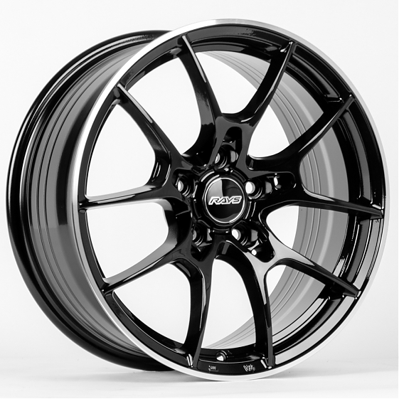 Литые диски 80376 Rays WC001-SK154 17 J7.5 ET35 5x114.3 73.1 чёрный: Фото 4