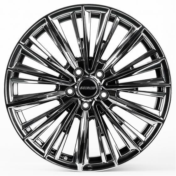 Литые диски 81073 Rays DW819-DS204 19 J8.5 ET35 5x120 67.1 чёрный хром: Фото 1