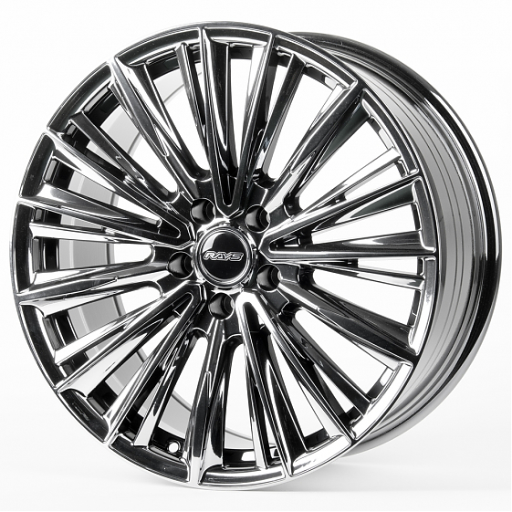 Литые диски 81073 Rays DW819-DS204 19 J8.5 ET35 5x120 67.1 чёрный хром: Фото 5