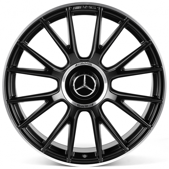 Литые диски 82595 Mercedes-Benz iVF-3294-H3294F 20 J9.5 ET43 5x112 66.5 чёрный матовый + полированны: Фото 1